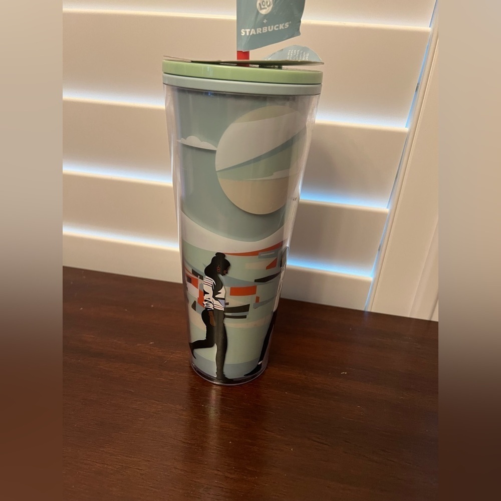 Starbucks Mint and Multicolor Tumbler - Picture 1 of 4